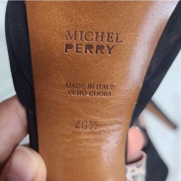 Michael Perry High Heel Cheetah Print Leather 10 - Picture 12 of 16